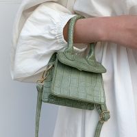 [Baozhihui]Mini Small Square Bag Fashion New Quality PU Leather Women 39; S Handbag Crocodile Pattern Chain Shoulder Messenger Bags