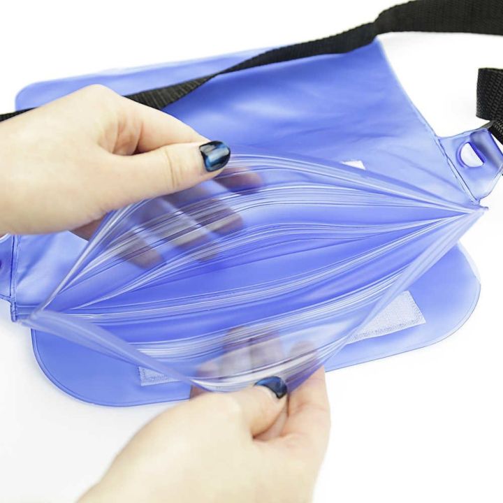 ซองมือถือกันน้ำแบบใหญ่-รุ่นใหม่ซิปล็อค-3-ชั้น-ใส่กระเป๋าสตางค์-มือถือ-mini-ได้-ใช้งานทัชสกรีนรับสายในซองได้เลย