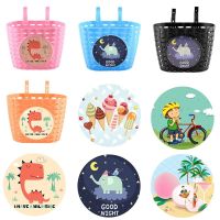 Children Scooter Handlebar Basket Hollow Bike Front Carrier Scooter Front Basket Holders Rear Cycling Cartoon Bicycle Storage