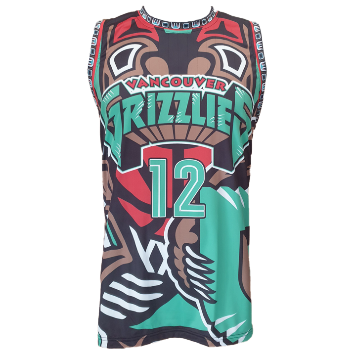 Memphies Grizzlies Full Sublimation Basketball Jersey