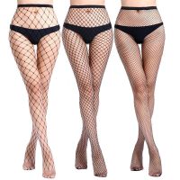 Women Tights Pantyhose Black Mesh Sheer Sexy Fishnet Stockings Night Club Party In Grids Hosiery Calcetines Collant Lingerie