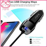 FGFR อะแดปเตอร์ไฟแช็คชนิด C ชนิดไมโคร USB ที่ชาร์จแบตเตอรี่โทรศัพท์เต้ารับที่ชาร์จสำหรับรถชาร์จแบบเร็ว