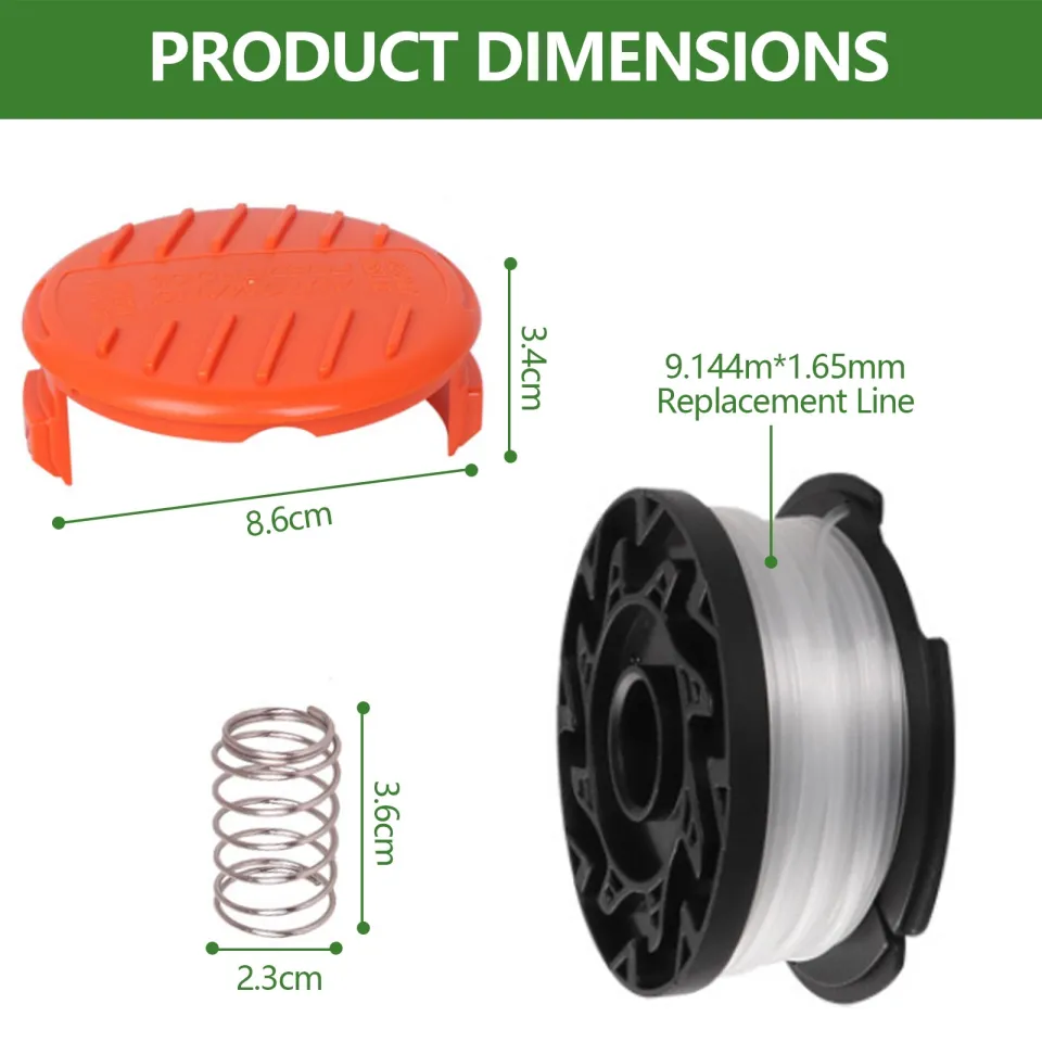 AF100 Replacement Spool for Black and Decker Trimmer Line Replacement  Refills