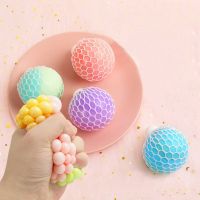 Creative Vent Ball Decompression Artifact Pinch Music Small Toys Silicone Pressure Ball Grape Decompression Ball Children 39;s Toys