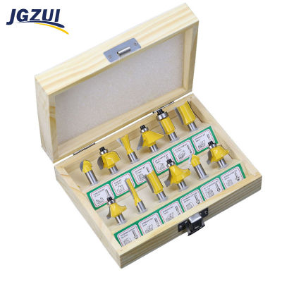 12pcsPack 8mm Shank Router Bit Set for Wood Woodworking Tools Engraving Cutting Milling Cutter