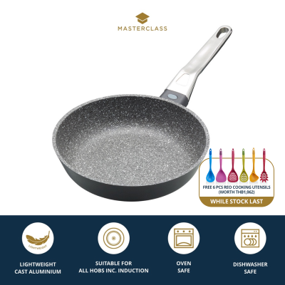 MasterClass Cast Aluminium Non-Stick Scratch-Resistant Finish Frying Pan กระทะ