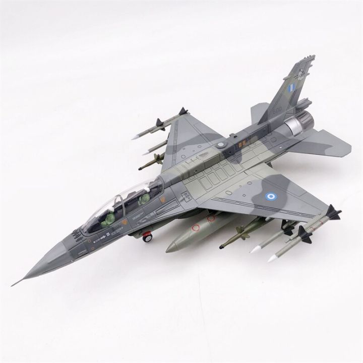 1-72แบบจำลองของอัลลอยหล่อตายสำหรับเครื่องบินทหารกองทัพอากาศกรีก-f-16d-mira-phantom-นักรบนกเหยี่ยวแสดงของขวัญ