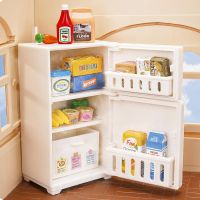 Miniature Food Toy Refrigerator Model Mini Toys Furniture Items Drinks Food Ornaments Dollhouse Simulation Scene 【OCT】