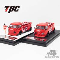 TPC 1:64 T1 Pickup Truck Red Model Car Die-Cast Vehicles