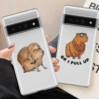 Capybara CellPhones Case for Google Pixel 6 6A 5G 7 Pro 7A Transaprent Soft Cover Cute Animal Funda Coque