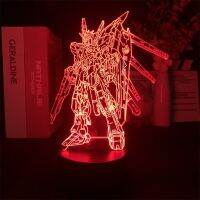 ❡ 3D Night Light GUNDAM Japanese Anime Manga for Bedroom Decor Light Cute Birthday Colorful Gift LED Lamp Manga Kid Lovely Present