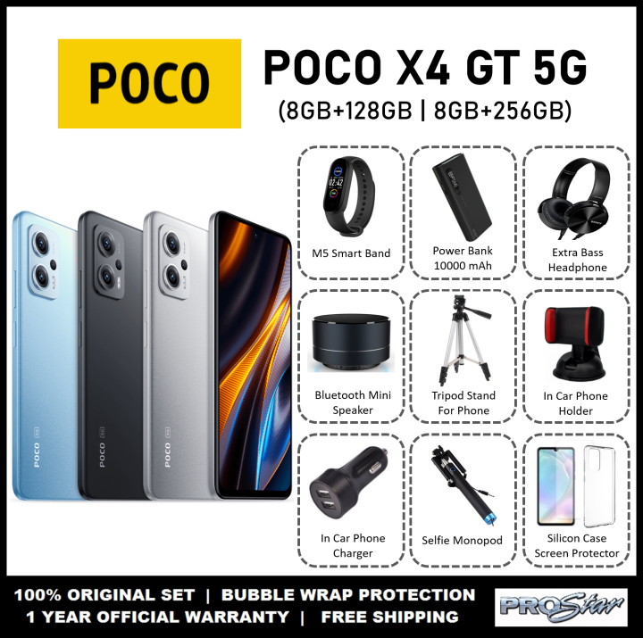 Ready Stock] POCO X4 GT 5G (8+128GB l 8+256GB) 144Hz Refresh Rate