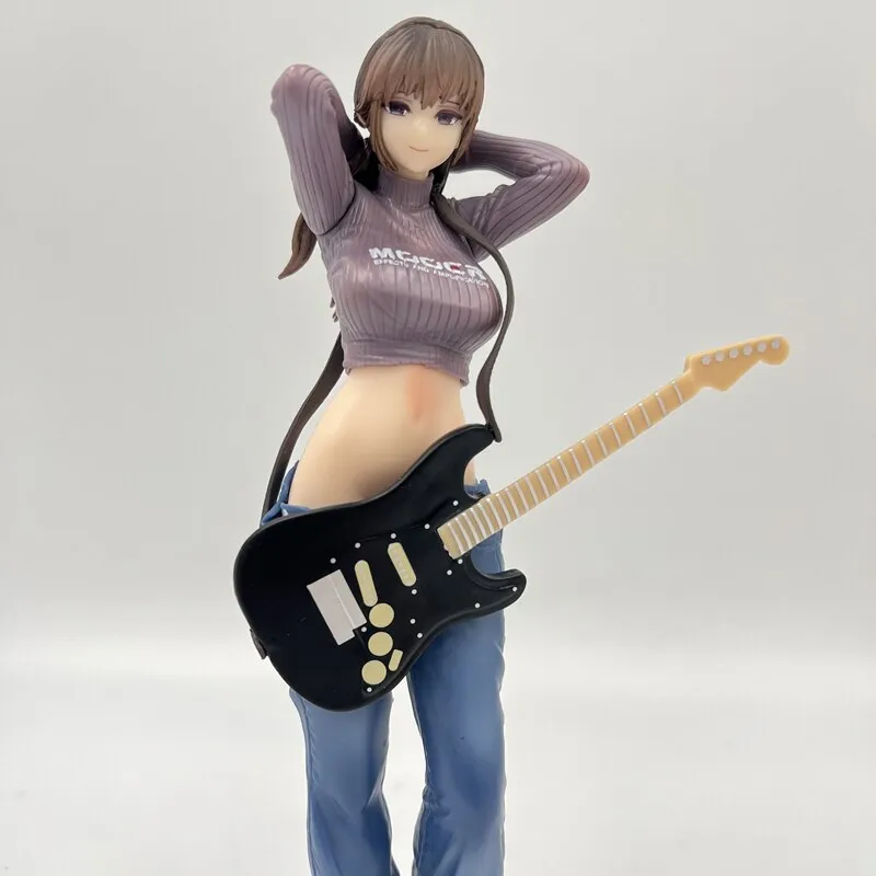 AI Art Generator: Guitar boy rock, white background, anime art style