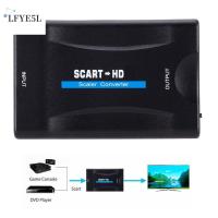 LFYE5L SCART ไปยัง HDMI อะแดปเตอร์แปลง SCART เป็น HDMI เอาต์พุต HDMI อินพุต SCART เบาและยืดหยุ่น ไม่มีไดรฟ์ เครื่องเล่นดีวีดีและดีวีดี