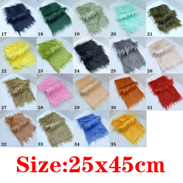 u2y7-25x45ซม-วัสดุตัดเย็บด้วยมือ8ซม-pile-faux-fur-ผ้าสำหรับตุ๊กตาเย็บปะติดปะต่อกันของเล่นเคราผม-diy-คอสเพลย์ผ้าตกแต่งบ้าน