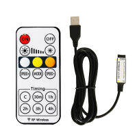 CCT USB Controller 16key RF Wireless Remote for 5050 WW CW LED Strip Light with Timmer Function Timing Adjust DC5-24V 8A