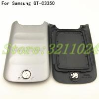 ฝาปิดช่องแบตเตอรี่ตัวเรือนหลังปลอกหุ้มสำหรับ Samsung Galaxy Xcover 2 GT-C3350 C3350ประตูกรอบโทรศัพท์พร้อมโลโก้