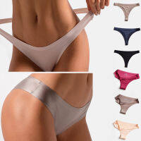 Xinyi3 ผู้หญิง Breathable G String ชุดชั้นใน Thongs ผ้าไหมน้ำแข็งกางเกงกางเกงเอวต่ำเซ็กซี่สบาย