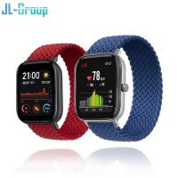 20mm 22mm Watch Strap Nylon Elastic Band For Amazfit GTS 2 Bip S U Lite Bracelet GTR 42mm 47mm Solo Loop Pace Stratos 3 Band Cables