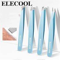 ✑ Eyebrow Tweezer Colorful Hair Beauty Fine Hairs Puller Stainless Steel Slanted EyeBrow Clips Removal Makeup Tools For Women