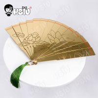 Douma Cosplay Folding Fan Props Anime Kimetsu No Yaiba Cosplay HSIU Folding Fan Weapon Cosplay