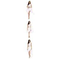 Greek Goddess Halloween White Goddess Flowing Irregular Long Costumes