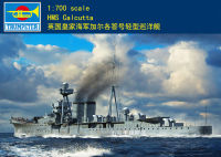 คนเป่าแตร06741 1/700 HMS Calcutta ชุดแบบจำลองเรือลาดตระเวนแสงชุดอาคาร