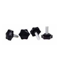 1Pcs Black Six Star Shaped Clamping Nuts M4 M5 M6 M8 M10 Torx Hand Grip Knob Bakelite Screw Bolts For Industry Equipment Screw Nut Drivers