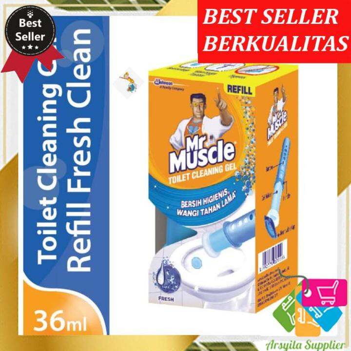 Mr Muscle Toilet Cleaning Gel Fresh Clean Refill 36ml pengharum toilet