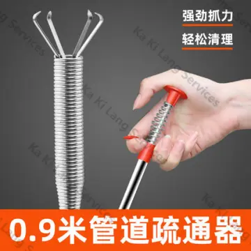 Sewer Pipe Dredging Extractor Flexible Grabber Claw Reacher Tool Drain Clog  Remover Cleaning Tool for Sewer Sink Toilet New 