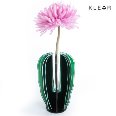 KlearObject Cactus Waved Vase แจกันดอกไม้ แจกันอะคริลิค รูปทรงกระบองเพชร  แจกัน แจกันสไตล์ไม่ซ้ำใคร แจกันมินิมอล แจกันเก๋ แจกันแปลกๆ