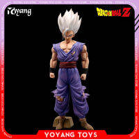 33ซม. Z อะนิเมะ Figer ผมสีขาว Son Gohan Action Figures Super Saiyan รูปปั้น Pvc Desktop Decor สีม่วงเสื้อผ้าของเล่น Gk