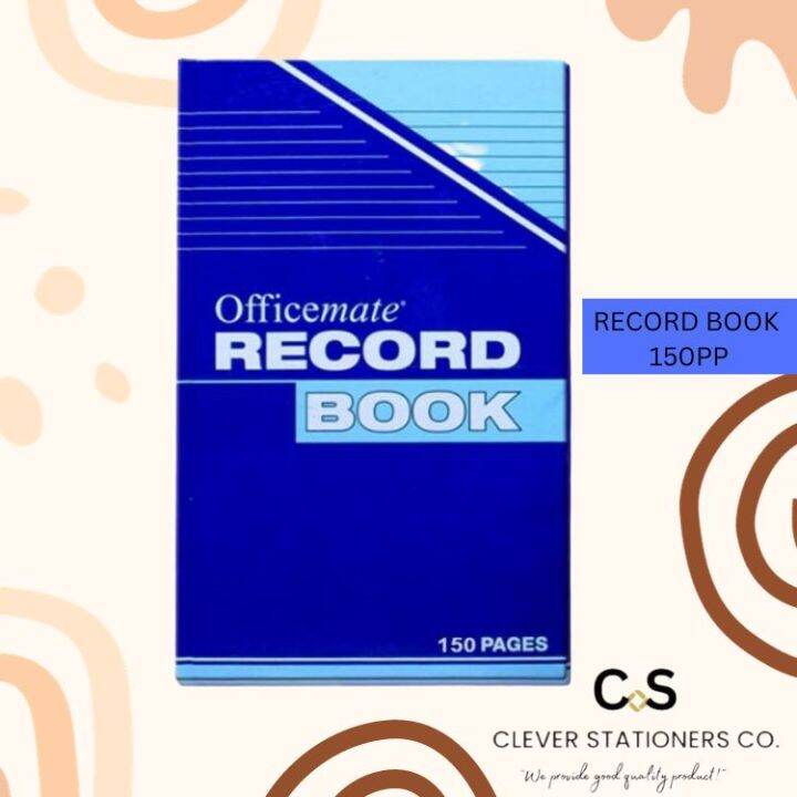 Record Book/Regular Blue/150pp/200pp/300pp/500pp, SOLD PER pc Lazada PH