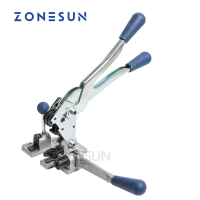 ZONESUN Handleiding Multifunctionele PP Omsnoeringsmachine Handigeพลาสติก13มิลลิเมตรHUISDIER PP Riem Kartonnen Doosซีลเครื่องมือแพคเกจ