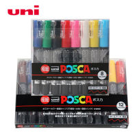 ปากกามาร์กเกอร์ Posuni PC-1M 8/12สูทสีชุดปากกามาร์กเกอร์เรืองแสงศิลปะภาพโปสเตอร์คนดังปากกากราฟฟิตีโฆษณาตามน้ำที่โรงเรียนปากกา0.7มม.