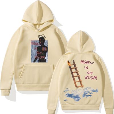 Cactus Jack Highest In The Room Hooded Sweatshirt For Men And Women Winter Oversized Pullover Loose Streetwear Casual Hoodies Size Xxs-4Xl