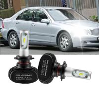 2PC H7 80W 8000LM ไฟหน้ารถมอเตอร์ไซค์แบบ LED ชุดหลอดไฟสำหรับ MERCEDES-BENZ C-CLASS (W202) C180 C200