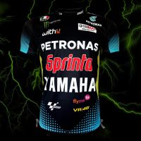 เสื้อโมโตจีพี MotoGP Petronas Yamaha เสื้อยืดคอกลม ปิโตรนาส ยามาฮ่า #MG0021 รุ่น วาเลนติโน รอสซี่#46 ไซส์ S-3XL