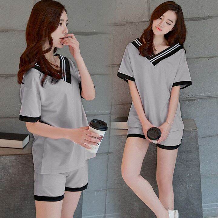 korean-fashion-maternity-pajamas-short-sleeve-pyjamas-set-breastfeeding-nursing-clothes-maternity-tops-shorts-set-wear-women-sleepwear-nightwear-short-confinement-suit-homewear