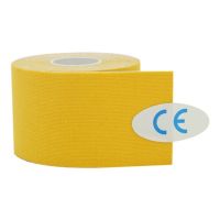 ☍✓ Kindmax Yellow Kinesiology Tape Cotton Sports Accessory Elastoplast Waterproof for Muscle Support Pain Relief Body