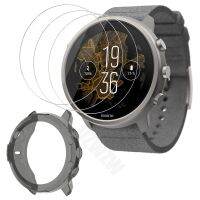 (3 1) dla Suunto 7 Smart Watch (3 szt.) Screen Protector szkło hartowane i (1 szt.) miękkie etui ochronne z TPU Cover