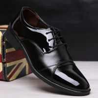 【สินค้าพร้อม - คุณภาพสูง】แฟชั่นธุรกิจผู้ชาย PU หนังรองเท้า Man Flat Classic Men Dress Shoes ใส่สบาย ใส่ได้ทุกโอกาส