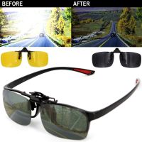 Car Driver Goggles Anti-UVA UVB Polarized Sun Glasses Driving Night Vision Lens Clip On Sunglasses Interior Travel Accessories Goggles