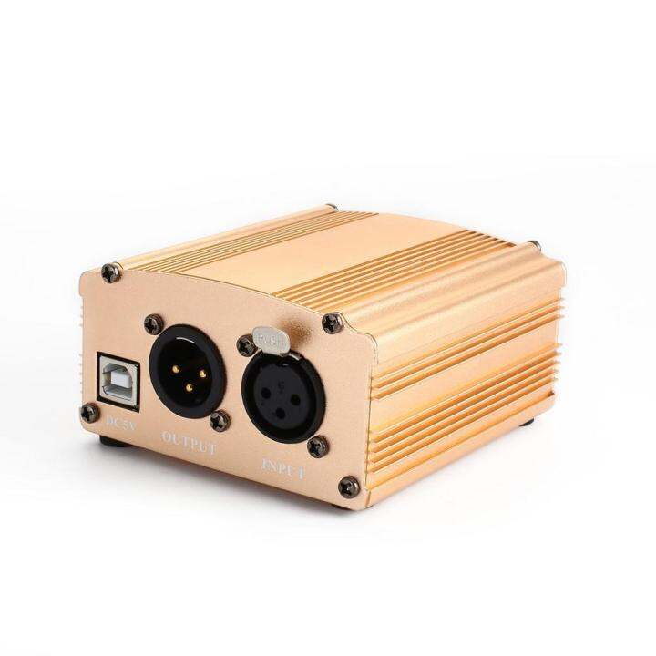 48V USB Phantom Power Supply USB2.0 Cable Dual Plug Microphone Cable