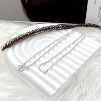 สร้อยคอลายไข่ปลา สร้อยคอแฟชั่น สร้อยคอเงินแท้ สร้อยห้อยพระ 925 : DSP 925 Sterling Silver Chain Necklace [NSP0164]