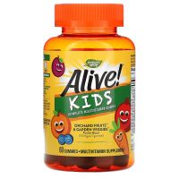 Kids[ วิตามิรวม ] - Natures Way, Alive! Gummies, Multi-Vitamin for Children x 60 กัมมี่ (Gummies)