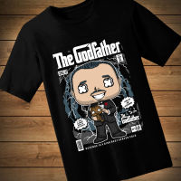 #069 เสื้อยืดลายการ์ตูน THE GODFATHETER เสื้อยืดสีดำ เสื้อใส่เล่น เสื้อยืด เสื้อคอกลม ใส่สบาย เสื้อสกรีน เสื้อสั่งทำ เสื้อยืดแขนสั้น เสื้อเท่