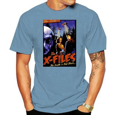 The X - Files เสื้อยืดนิยายวิทยาศาสตร์ชุดลำลองย้อนยุคแฟชั่นคอกลมแขนสั้นพิมพ์ลายเสื้อฤดูร้อนผ้าฝ้าย100% ใหม่เสื้อยืดคอกลมขายส่งราคาถูกเสื้อยืดตลก