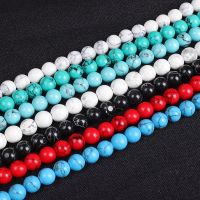 [COD] Optimized turquoise loose beads string 4-12mm white pine red black blue round