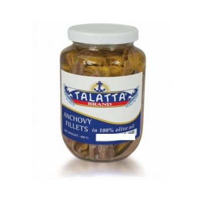 🔖New Arrival🔖 ตาแลตต้า แอนโชวี่ในน้ำมันมะกอก 480 กรัม - Talatta Anchovy Fillets In Olive Oil 480g 🔖
